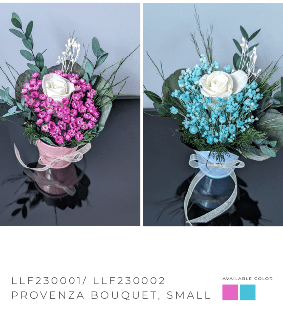 Provenza Bouquet, Small, Pink and Light Blue