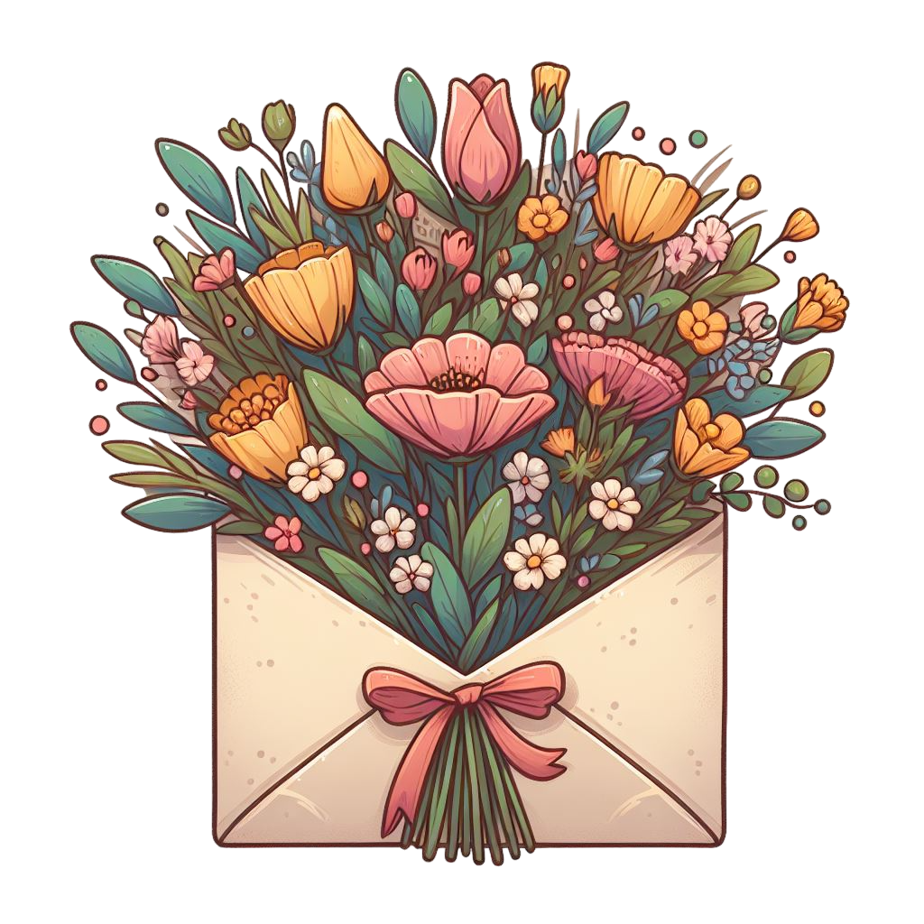 Bouquets in a Envelope